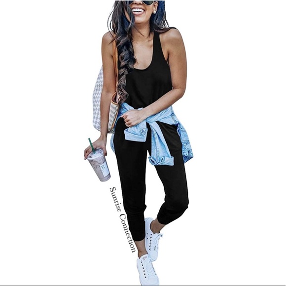 Black Anytime Jumpsuit - Picture 2 of 9